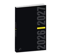 Quo Vadis - Agenda année scolaire - 2026-2027 - Eurotextagenda - Journalier - Multilingue - Welcome - Noir - 12 mois de août à juillet - 12x17 cm - Papier Clairefontaine blanc - Fabrication française