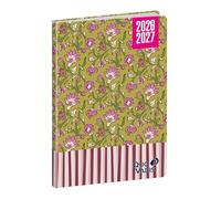 Quo Vadis - Agenda année scolaire - 2026-2027 - Hebdocolor 15 - Semainier Horizontal - Français - Canopy - Fleurs - 12 mois de août à juillet - 10x15 cm