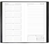 Quo Vadis Agenda Classique Notexdi 88 X 170 Mm Vertical Couverture Plastique Noir
