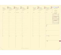 Quo Vadis - Agenda - Ministre Prestige - Semainier Planning - Français - 13 mois de Décembre 2026 à Décembre 2027-16x24 cm - Papier Clairefontaine Ivoire