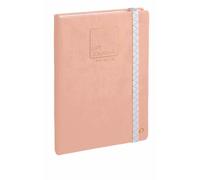 Quo Vadis - Agenda perpétuel - Infinite - Français - Life Journal - Rose clair - Perpétuel - 15x21 cm - Papier Clairefontaine blanc - Fabrication française