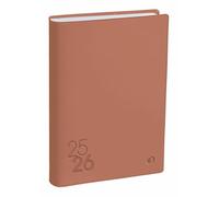QUO VADIS - Agenda scolaire - 2025-2026 - Eurotextagenda - Journalier - Multilingue - Touch - Rose - 12 mois août-juillet - 12x17cm - Papier blanc