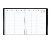 Quo Vadis - Agenda Spiralé 2026 - Euréquart S - Semainier Planning - Français - Impala Noir - 13 mois de décembre à décembre - 24x30cm - Papier blanc