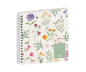 Quo Vadis - Agenda - Spiralé - 2026 - Exécutif S - Semainier Planning - Français - Daisy - Herbier - Multicolore - 13 mois de décembre à décembre - 16x16 cm - Papier blanc - Fabrication française