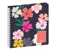 Quo Vadis - Agenda - Spiralé - 2026 - Exécutif S - Semainier Planning - Français - Daisy - Sauvage - Multicolore - 13 mois de décembre à décembre - 16x16 cm - Papier blanc - Fabrication française