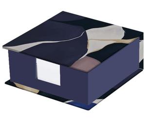 Quo Vadis - Bloc cube coffret - Iconique - Mat - Multicolore - 11x11x4,5 cm - Papier Clairefontaine blanc