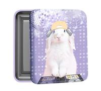 QUO VADIS - Boîte Métal à Bons Points - Visuel Lapin - 8 x 10 x 2,5 cm