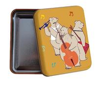 Quo Vadis - Boîte métal - Animascot - Multicolore - 8x10x2,5 cm - Métal - Visuel ours