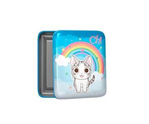 Quo Vadis Boîte métal Chi arc en ciel multi chat 8x10x2,5 cm