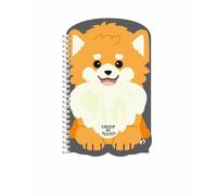 Quo Vadis - Cahier de textes - Spiralé - Français - Kawaii - Multicolore - Journalier - 15x21 cm - Papier Clairefontaine blanc - Fabrication française - Visuel chien