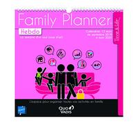 QUO VADIS - 238225Q - 1 Calendrier FAMILY PLANNER Hebdo - Sept 2021 à Août 2022 - 30x30cm