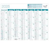 Quo Vadis - Calendrier mural - 2026 - Français - Classic - 14 mois de décembre à janvier - 55x40,5 cm - Papier Clairefontaine blanc