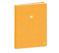 Quo Vadis - Carnet de notes - Festy - Jaune - Pages Lignées - 15x21 cm - Papier Clairefontaine blanc - Fabrication française
