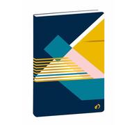 Quo Vadis - Carnet de notes - Nova - Multicolore - Pages Lignées - 10x15 cm - Papier Clairefontaine blanc - Fabrication française - Visuel losange jaune