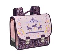Quo Vadis - Cartable scolaire - Louise & Arthur - carrousel - 38x30x14 cm Toile (polyester) - 2 compartiment(s) - Avec bretelles et poignée