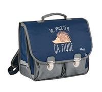 Quo Vadis - Cartable scolaire - Shaman - Bleu - 38x30x14 cm - Toile (polyester) - 2 compartiment(s) - Avec bretelles et poignée