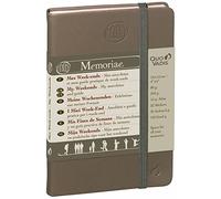 Quo Vadis - Collection : Carnet thématique avec rubriques indexées -Memoriae MES WEEK ENDS - Papier Ivoire Calirefontaine - Fermeture avec élastique - Format 10x15cm