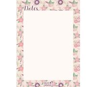 Quo Vadis - Collection : Daisy - BLOC NOTES - 55 feuillets - Pour noter sa to do list, ses courses - Encollage par le haut - Format 11x15 cm - Visuel Rose