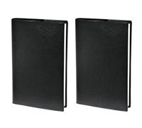Quo Vadis - Collection : Impala PLAIN - Agenda civil - Mensuel - Format : 10x15 cm - Coloris : Noir - Année : 2024 (Lot de 2)