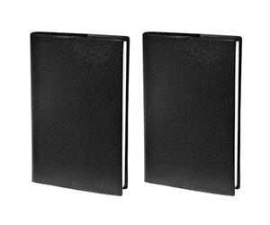 Quo Vadis - Collection : Impala PLAIN - Agenda civil - Mensuel - Format : 10x15 cm - Coloris : Noir - Année : 2024 (Lot de 2)