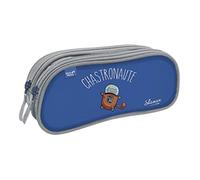 Quo Vadis - Collection : SHAMAN - TROUSSE SCOLAIRE - 2 compartiments pour ranger stylos et feutres - Matière et zip résistants - Fromat 10x23x07cm - Stronaute