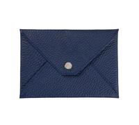 Quo Vadis - Enveloppe papiers identité - Camargue - Bleu clair - 14x9,5 cm - Cuir pleine fleur de taurillon