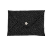Quo Vadis - Enveloppe papiers identité - Camargue - Noir - 14x9,5 cm - Cuir pleine fleur de taurillon