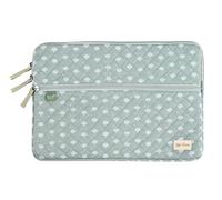 Quo Vadis - Housse ordinateur - Constance - Vert - 34x23,5x2,5 cm - Toile (effet tissé) - 2 compartiment(s)