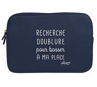 Quo Vadis - Housse ordinateur - Shaman - Bleu - 34x23,5x2,5 cm - Toile (polyester) - 2 compartiment(s)