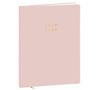 Quo Vadis - Livre d'or - Pastel - Rose clair - 21x27 cm