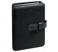 Quo Vadis - Organiseur - 2025-2026 - Timer 21 Prestige - Semainier Planning - Français - Montebello - Noir - 16 mois de septembre à décembre - 15x21 cm - Cuir pleine fleur de vachetteavec répertoire