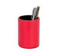 Quo Vadis - Pot à crayons - Satiny - Rouge - 10x7 cm - Cuir pleine fleur de vachette