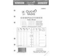 Quo Vadis Recharge Compactimer 2025-2026 – Semainier multilingue 17 mois 11,5×16 cm