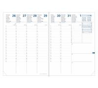 QUO VADIS - Recharge 16 mois - 2025-2026 - Président SD - Semainier Planning - Multilingue - 16 mois septembre-décembre - 21x27cm - Papier blanc