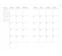 QUO VADIS - Recharge 16 mois - 2025-2026 - Plan Note - Semainier Notes - Multilingue - 16 mois septembre-décembre - 15x21cm - Papier blanc