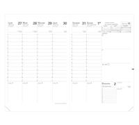 Quo Vadis - Recharge agenda 16 mois 2026-2027 - Semainier 18x24 cm Papier Clairefontaine