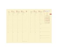 Quo Vadis - Recharge Agenda - 2025 - Ministre Prestige - Semainier Planning - Français - 13 mois de décembre à décembre - 16x24 cm - Papier Clairefontaine ivoire - Fabrication française