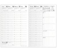 Quo Vadis - Recharge Agenda - 2026 - Affaires - Semainier Planning - Français - 13 mois de décembre à décembre - 10x15 cm - Papier blanc