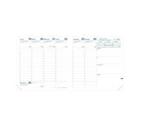 Quo Vadis - Recharge Agenda - 2026 - Exécutif - Semainier Planning - Français - 13 mois de décembre à décembre - 16x16 cm - Papier Clairefontaine blanc - Fabrication française