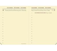 Quo Vadis - Recharge Agenda - 2026 - Miniday Prestige - Journalier - Multilingue - 12 mois de janvier à décembre - 7x10 cm - Papier Clairefontaine ivoire - Fabrication française