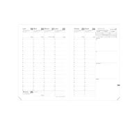 Quo Vadis - Recharge Agenda - 2026 - Ministre - Semainier Planning - Français - 13 mois de décembre à décembre - 16x24 cm - Papier Clairefontaine blanc - Fabrication française