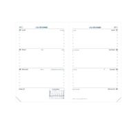 Quo Vadis - Recharge Agenda - 2026 - Sapa X - Semainier Horizontal - Français - 12 mois de janvier à décembre - 10x15 cm - Papier Clairefontaine blanc - Fabrication française