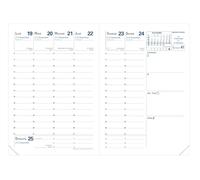 RANDONNEE FR Recharge - 9x12,5 cm - Semainier - 13 mois de décembre à décembre