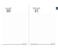 Quo Vadis - Recharge Agenda année scolaire - 2025-2026 - Textagenda - Journalier - Italien - 13 mois de août à août - 12x17 cm - Papier Clairefontaine