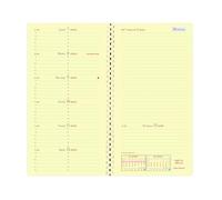 Quo Vadis - Recharge Agenda - Spiralé - 2026 - Italnote S Prestige - Semainier Horizontal - Italien - 13 mois de décembre à décembre - 8,8x17 cm - Papier Clairefontaine ivoire - Fabrication française