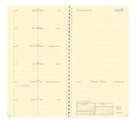 Quo Vadis - Recharge Agenda - Spiralé - 2026 - Italnote S - Semainier Horizontal - Français - 12 mois et 1/2 de mi-décembre à décembre - 8,8x17 cm