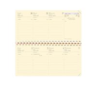 Quo Vadis - Recharge Agenda - Spiralé - 2026 - Planital - Semainier Planning - Français - 12 mois et 1/2 de mi-décembre à décembre - 8,8x17 cm - Papier Clairefontaine ivoire - Fabrication française