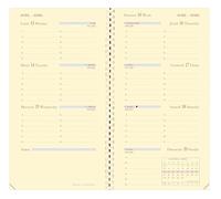 Quo Vadis - Recharge Agenda - Spiralé - 2026 - Planorizon - Semainier Horizontal - Français - 12 mois et 1/2 de mi-décembre à décembre - 8,8x17 cm