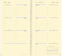 Quo Vadis - Recharge Agenda - Spiralé - 2026 - Planorizon - Semainier Horizontal - Français - 12 mois et 1/2 de mi-décembre à décembre - 8,8x17 cm