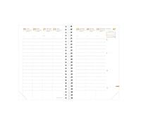 Quo Vadis - Recharge Agenda - Spiralé - 2026 - Time & Life Large - Semainier Planning - Multilingue - 13 mois de décembre à décembre - 16x24 cm - Papier Clairefontaine blanc - Fabrication française